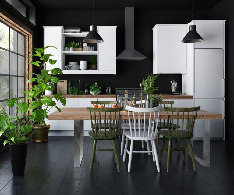 Verbluffende keukenideeën voor donkere vloeren voor elke stijl in huis